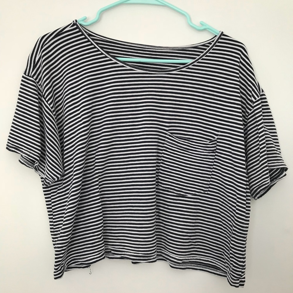 Striped American apparel tee